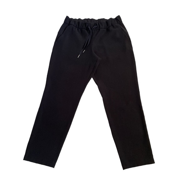 LULULEMON / Z4 ON THE FLY 7/8 LENGTH / DRAWSTRING PANTS / SZ 8 / BLACK - Picture 3 of 11